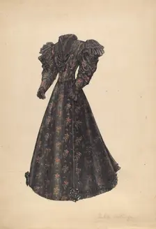 Dress, 1935/1942. Creator: Isabelle De Strange