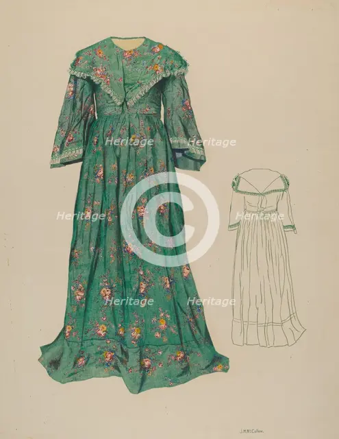 Dress, 1935/1942. Creator: J. Herman McCollum.