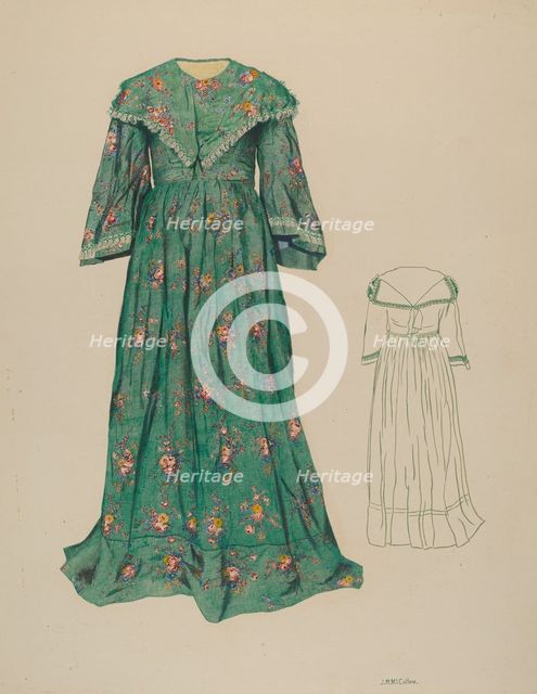 Dress, 1935/1942. Creator: J. Herman McCollum.