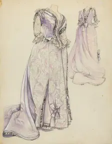 Dress, 1935/1942. Creator: Jean Gordon