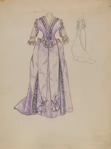 Dress, 1935/1942. Creator: Jean Gordon