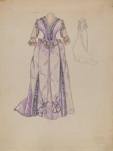 Dress, 1935/1942. Creator: Jean Gordon