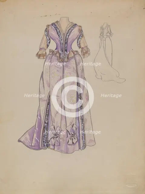 Dress, 1935/1942. Creator: Jean Gordon.