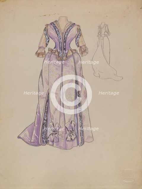 Dress, 1935/1942. Creator: Jean Gordon.