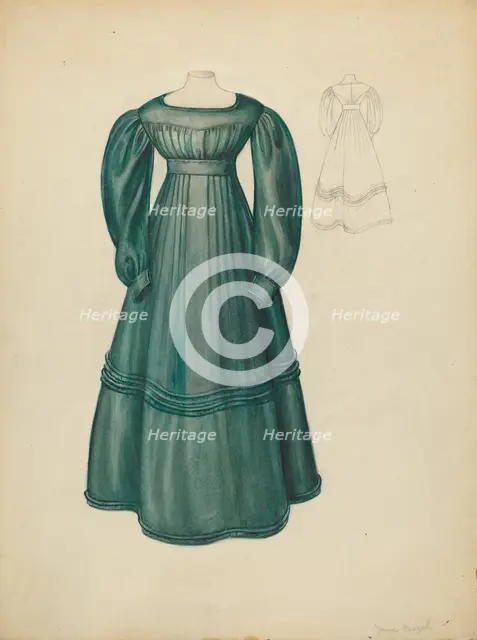 Dress, 1935/1942. Creator: Jean Peszel.