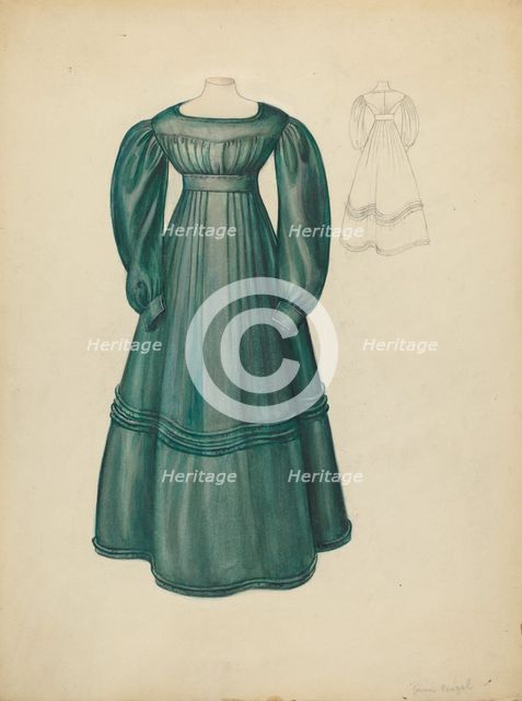 Dress, 1935/1942. Creator: Jean Peszel.