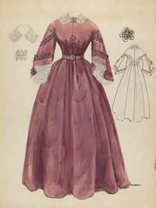 Dress, 1935/1942. Creator: Jessie M. Benge