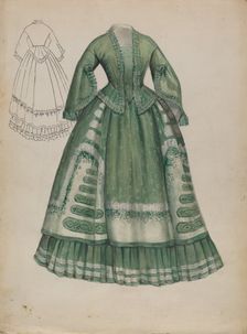 Dress, 1935/1942. Creator: Jessie M. Benge
