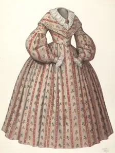 Dress, 1935/1942. Creator: Julie C Brush