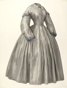 Dress, 1935/1942. Creator: Julie C Brush