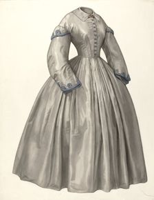 Dress, 1935/1942. Creator: Julie C Brush
