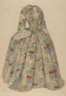 Dress, 1935/1942. Creator: Julie C Brush