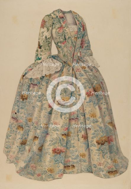 Dress, 1935/1942. Creator: Julie C Brush.