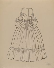 Dress, 1935/1942. Creator: Julie C Brush