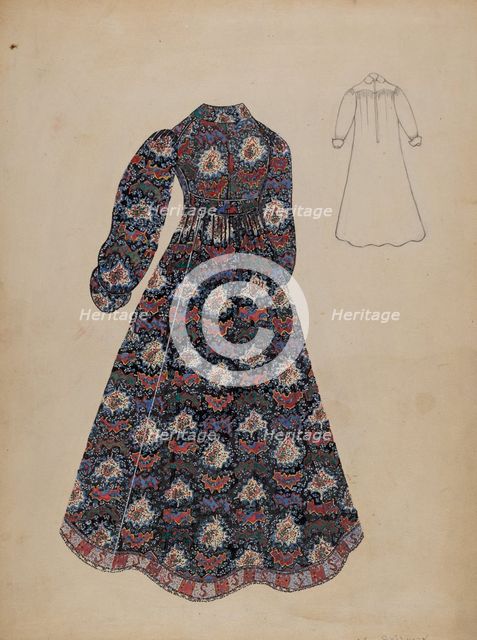 Dress, 1935/1942. Creator: Mae Szilvasy.
