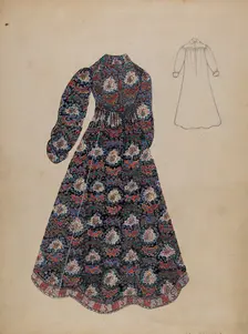 Dress, 1935/1942. Creator: Mae Szilvasy