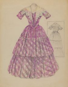 Dress, 1935/1942. Creator: Mary Berner