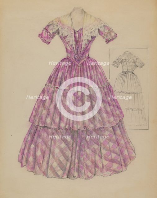 Dress, 1935/1942. Creator: Mary Berner.