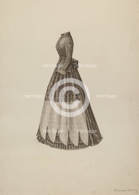 Dress, 1935/1942. Creator: Mary E Humes.