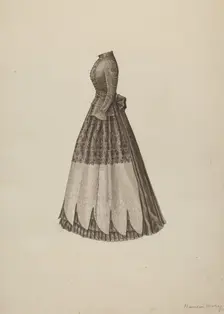 Dress, 1935/1942. Creator: Mary E Humes