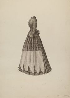 Dress, 1935/1942. Creator: Mary E Humes