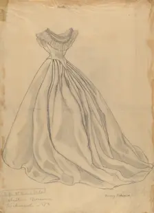 Dress, 1935/1942. Creator: Mary E Humes