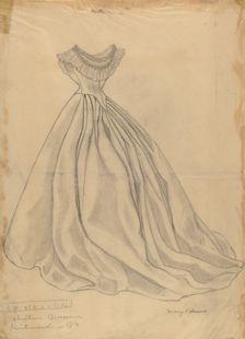 Dress, 1935/1942. Creator: Mary E Humes
