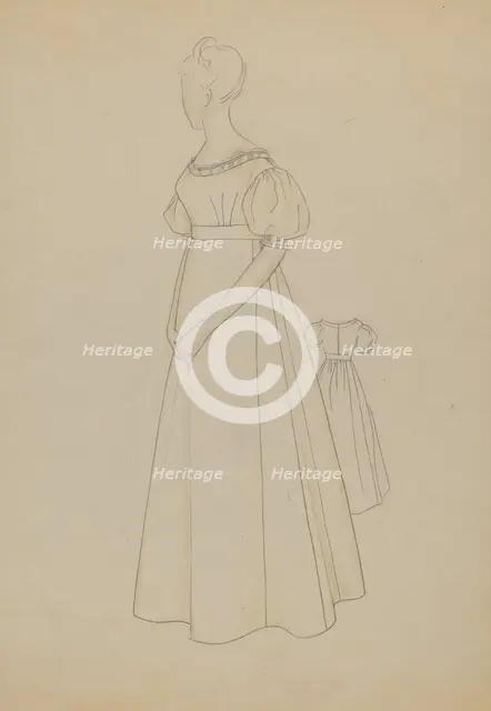 Dress, 1935/1942. Creator: Melita Hofmann.