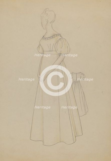 Dress, 1935/1942. Creator: Melita Hofmann.