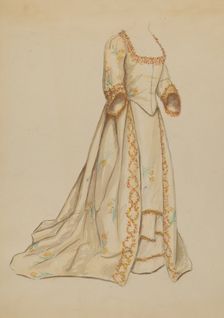 Dress, 1935/1942. Creator: Nancy Crimi