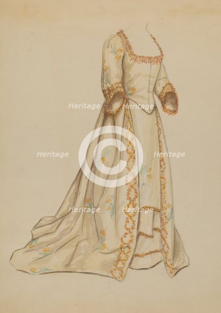 Dress, 1935/1942. Creator: Nancy Crimi.