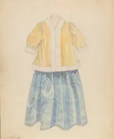 Dress, 1935/1942. Creator: Nancy Crimi