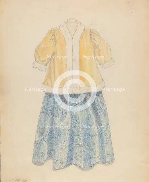 Dress, 1935/1942. Creator: Nancy Crimi.