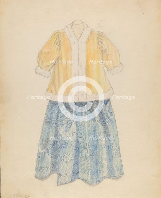 Dress, 1935/1942. Creator: Nancy Crimi.