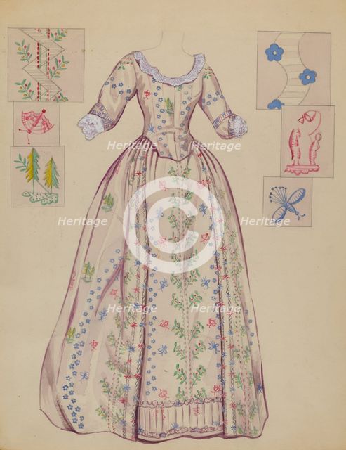 Dress, 1935/1942. Creator: Nancy Crimi.