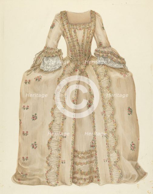 Dress, 1935/1942. Creator: Unknown.