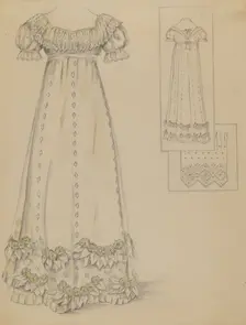 Dress, 1935/1942. Creator: Unknown