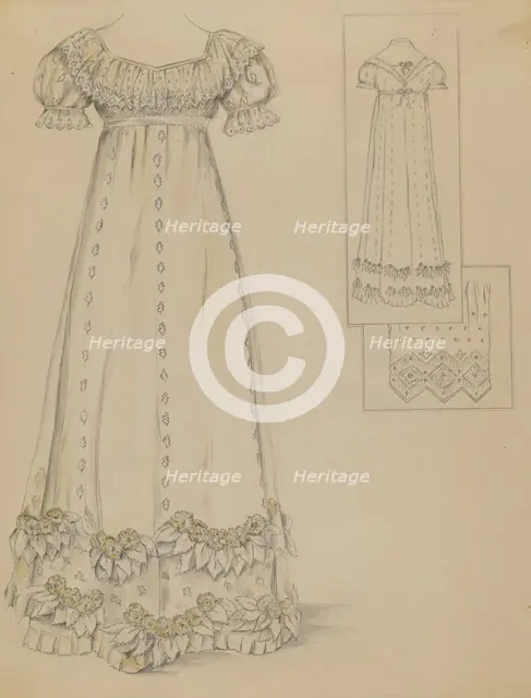Dress, 1935/1942. Creator: Unknown.