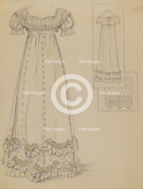 Dress, 1935/1942. Creator: Unknown.