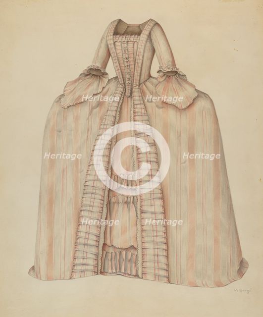 Dress, 1935/1942. Creator: Virginia Berge.