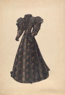 Dress, 1935/1942. Creator: Isabelle De Strange