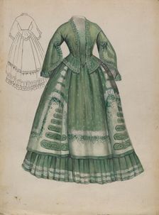 Dress, 1935/1942. Creator: Jessie M. Benge