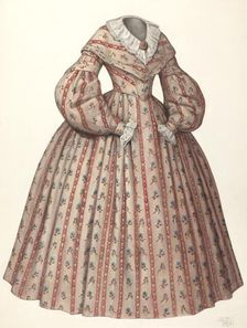 Dress, 1935/1942. Creator: Julie C Brush