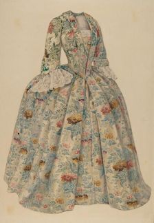 Dress, 1935/1942. Creator: Julie C Brush