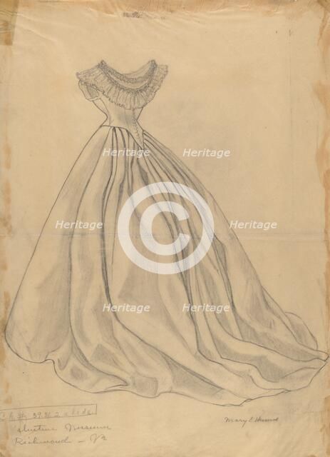 Dress, 1935/1942. Creator: Mary E Humes.