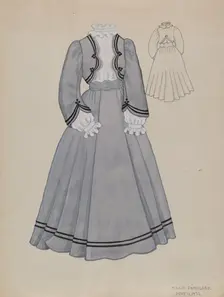 Dress, 1936. Creator: Marie Famularo