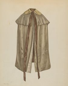 Dress Cape, c. 1938. Creator: Nancy Crimi