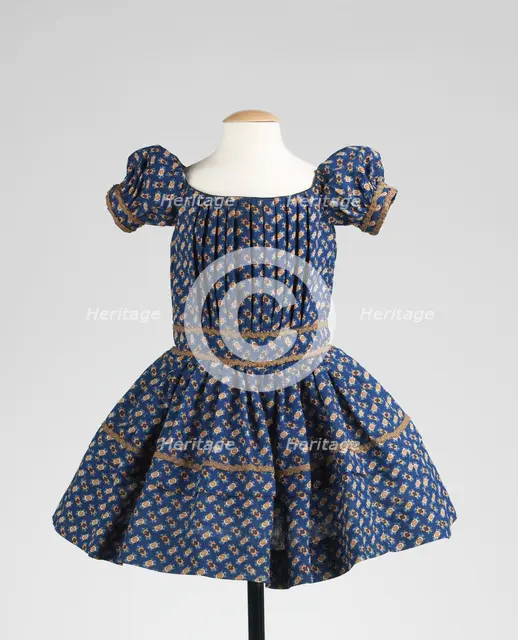 Dress, American, 1850-55. Creator: Unknown.