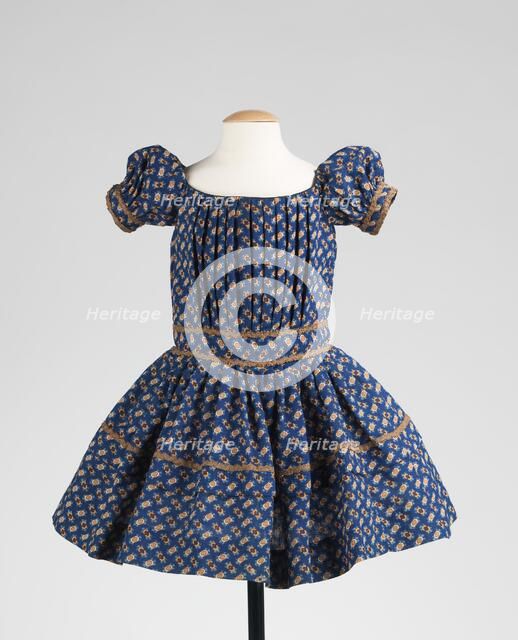 Dress, American, 1850-55. Creator: Unknown.