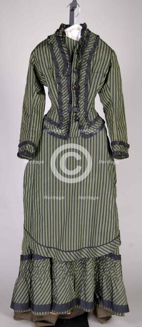 Dress, American, 1878. Creator: Unknown.